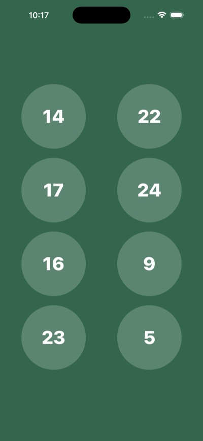 App Answer Choices Screen